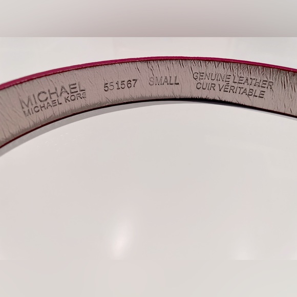 NWOT Michael Kors leather belt, size small - Picture 2 of 5